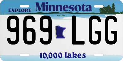 MN license plate 969LGG