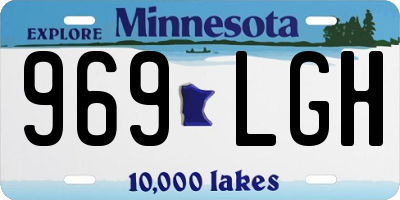 MN license plate 969LGH