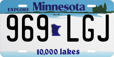 MN license plate 969LGJ