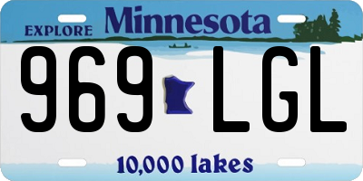 MN license plate 969LGL