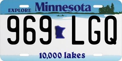 MN license plate 969LGQ