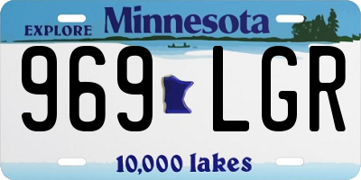 MN license plate 969LGR