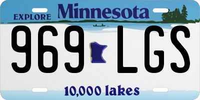 MN license plate 969LGS