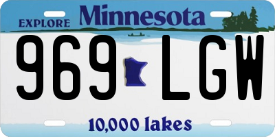 MN license plate 969LGW