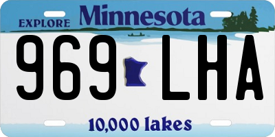 MN license plate 969LHA