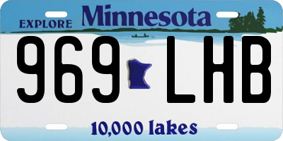 MN license plate 969LHB