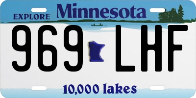 MN license plate 969LHF