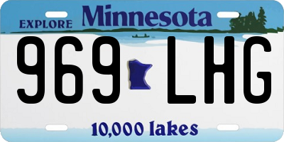 MN license plate 969LHG