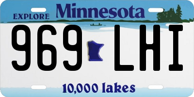 MN license plate 969LHI