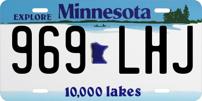 MN license plate 969LHJ