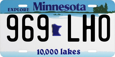 MN license plate 969LHO