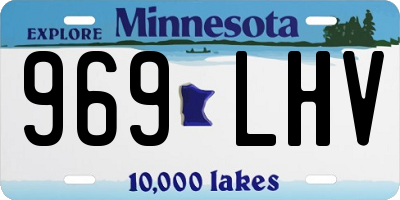 MN license plate 969LHV
