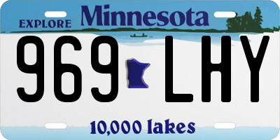 MN license plate 969LHY