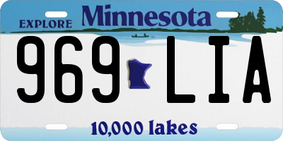 MN license plate 969LIA