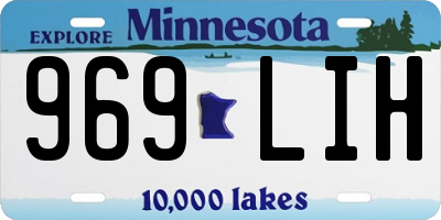 MN license plate 969LIH