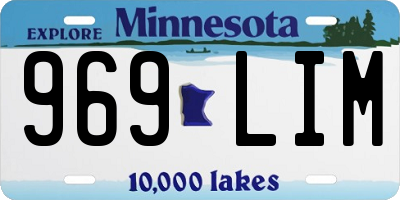 MN license plate 969LIM