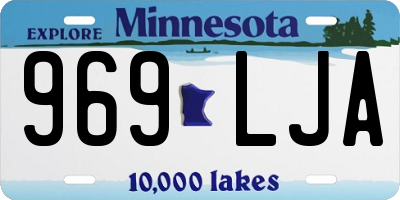 MN license plate 969LJA
