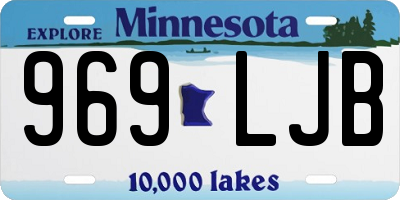 MN license plate 969LJB