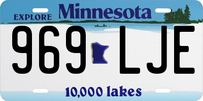 MN license plate 969LJE