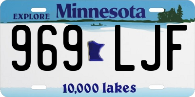 MN license plate 969LJF