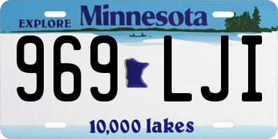 MN license plate 969LJI