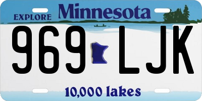 MN license plate 969LJK