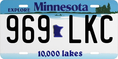 MN license plate 969LKC