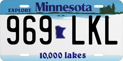 MN license plate 969LKL