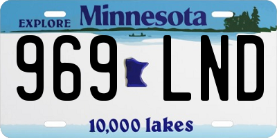 MN license plate 969LND