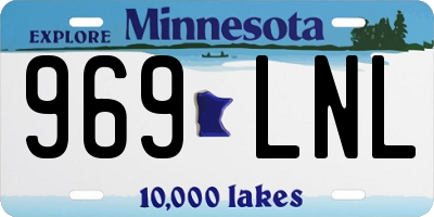 MN license plate 969LNL