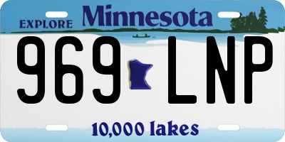 MN license plate 969LNP