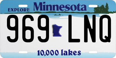 MN license plate 969LNQ