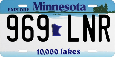 MN license plate 969LNR