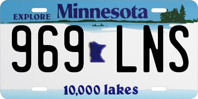 MN license plate 969LNS