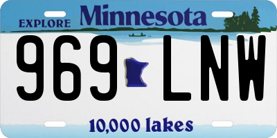 MN license plate 969LNW