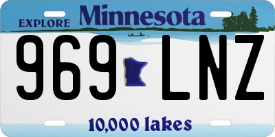 MN license plate 969LNZ