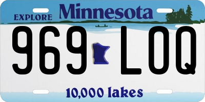 MN license plate 969LOQ