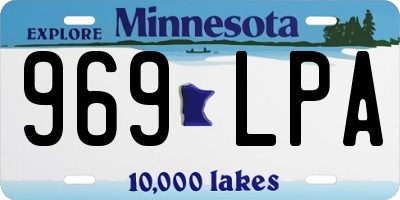 MN license plate 969LPA