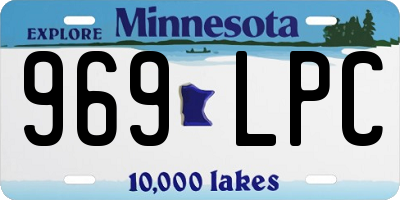 MN license plate 969LPC