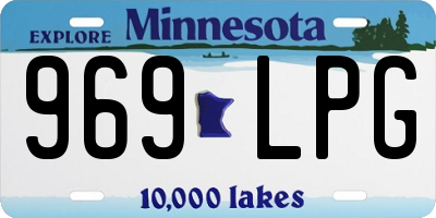 MN license plate 969LPG