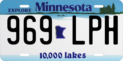 MN license plate 969LPH