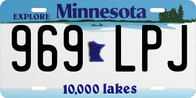 MN license plate 969LPJ