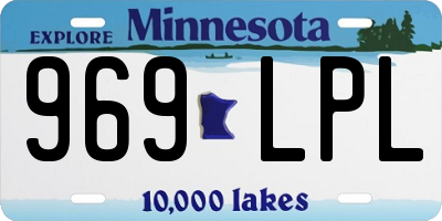 MN license plate 969LPL