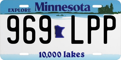 MN license plate 969LPP