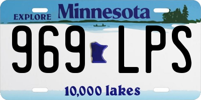 MN license plate 969LPS