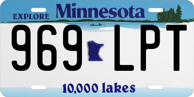 MN license plate 969LPT