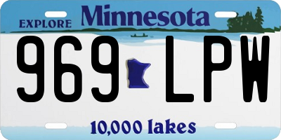 MN license plate 969LPW
