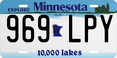MN license plate 969LPY