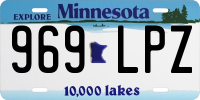 MN license plate 969LPZ