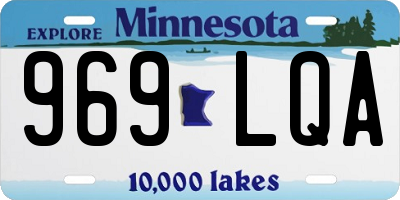 MN license plate 969LQA